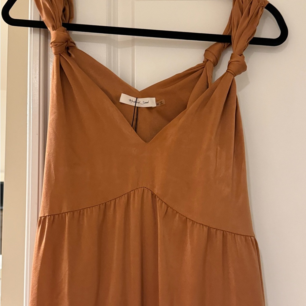 Burnt orange maxi dress